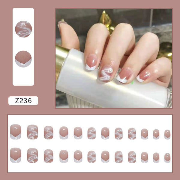 12 Sizes-24 Pcs Press On Nails Z236