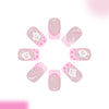 12 Sizes-24 Pcs Press On Nails C1549