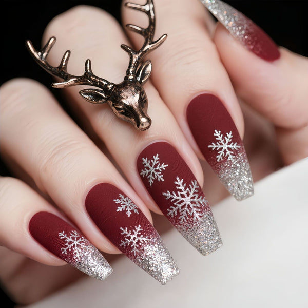 12 Sizes-24 Pcs Press On Nails Y1256