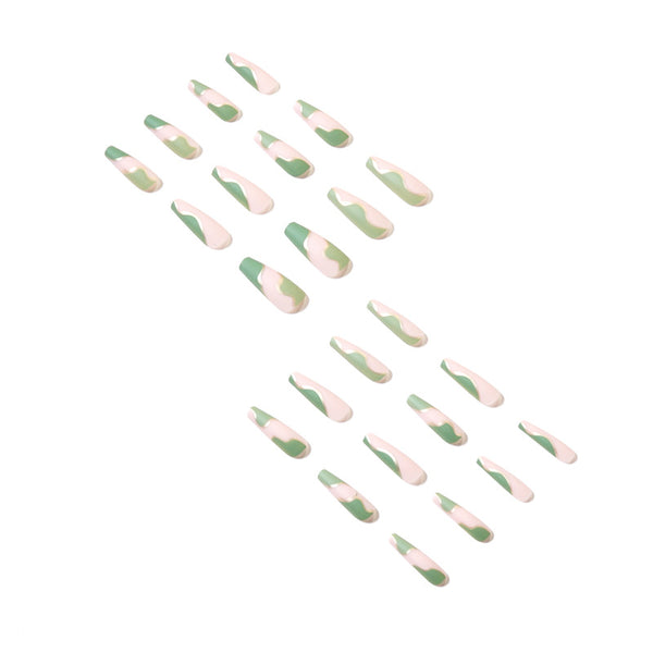 12 Sizes-24 Pcs Press On Nails JP1437