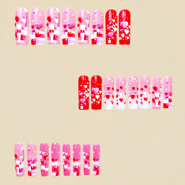 12 Sizes-24 Pcs Press On Nails Y476