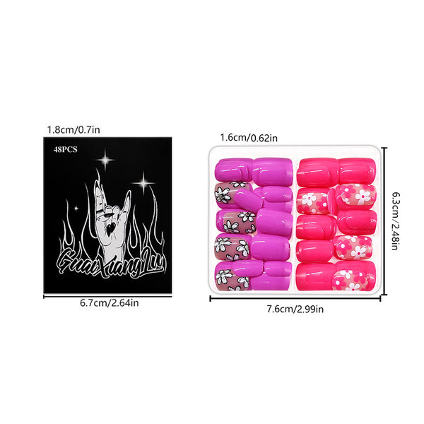 48 Pcs Press On Nails Spring-2-48pcs