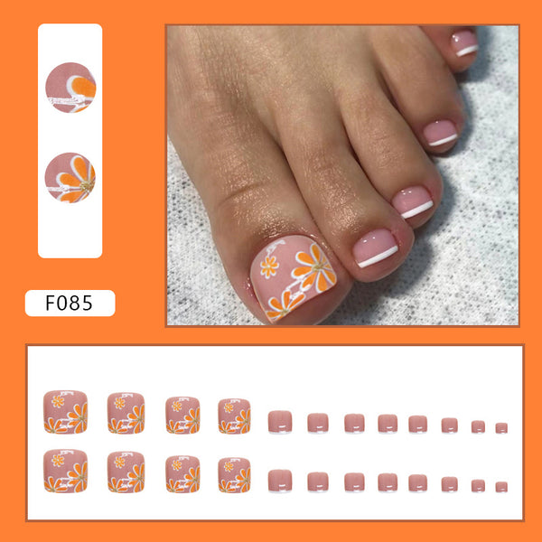12 Sizes-24 Pcs Press On Nails F085