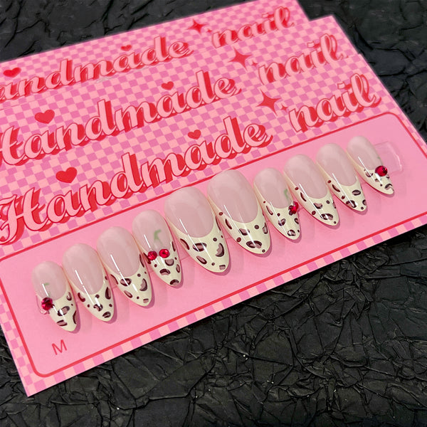 12 Sizes-24 Pcs Press On Nails SP174