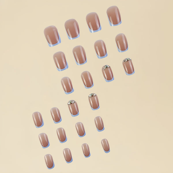 12 Sizes-24 Pcs Press On Nails D006