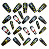 12 Sizes-24 Pcs Press On Nails Y1244