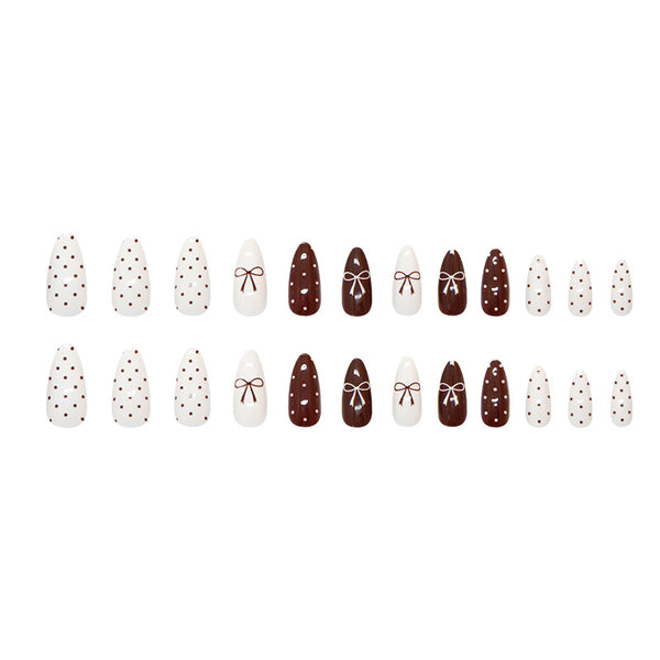 12 Sizes-24 Pcs Press On Nails W1812