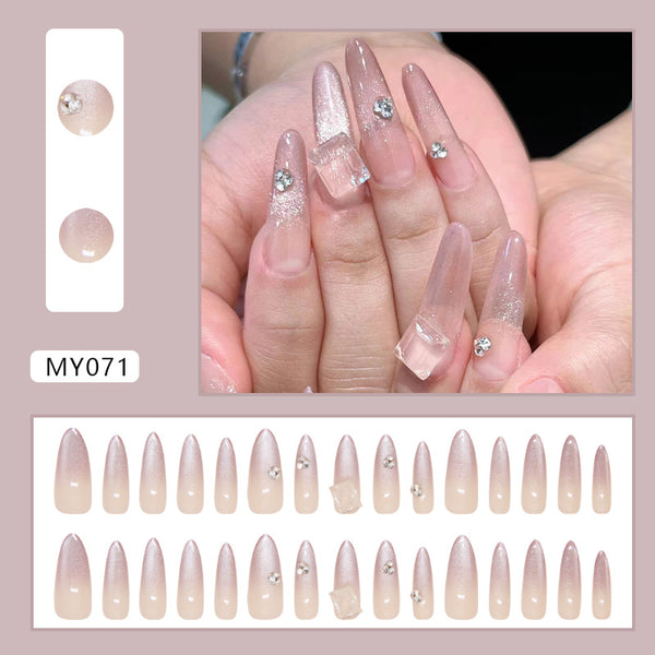 12 Sizes-24 Pcs Press On Nails MY071