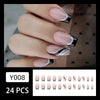 12 Sizes-24 Pcs Press On Nails Y008