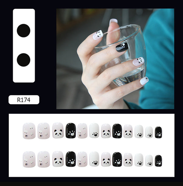 12 Sizes-24 Pcs Press On Nails R161