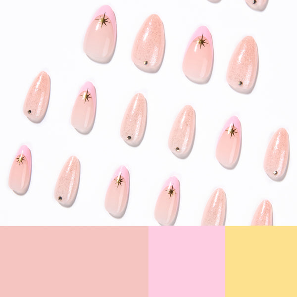12 Sizes-24 Pcs Press On Nails JP4361