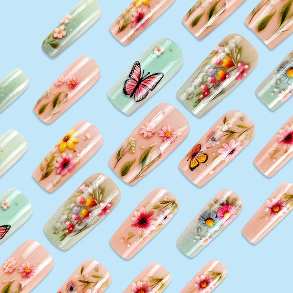 12 Sizes-24 PcsPress On Nails CY1100-B7