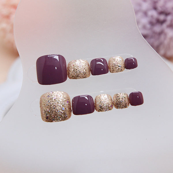 12 Sizes-24 Pcs Press On Nails F146
