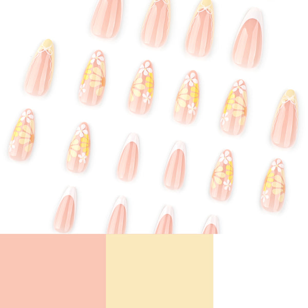 12 Sizes-24 Pcs Press On Nails JP3796