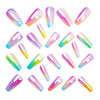 12 Sizes-24 Pcs Press On Nails Y1258