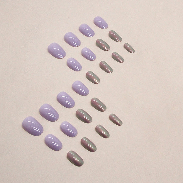 12 Sizes-24 Pcs Press On Nails W1291