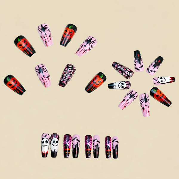 12 Sizes-24 Pcs Press On Nails Y1107