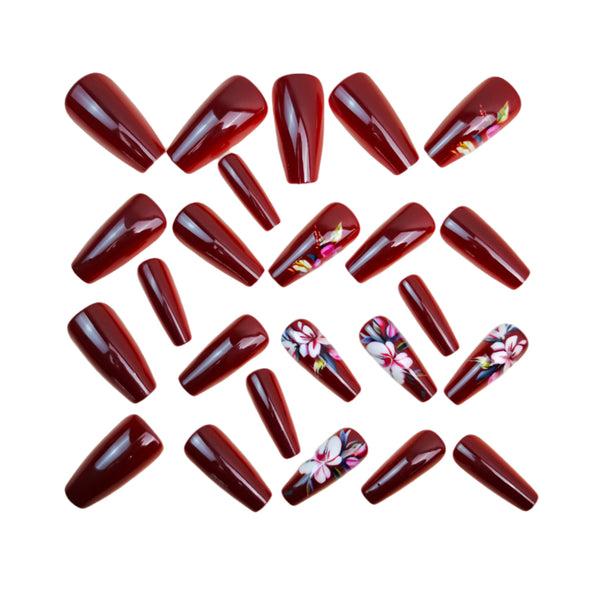 12 Sizes-24 Pcs Press On Nails Y1720