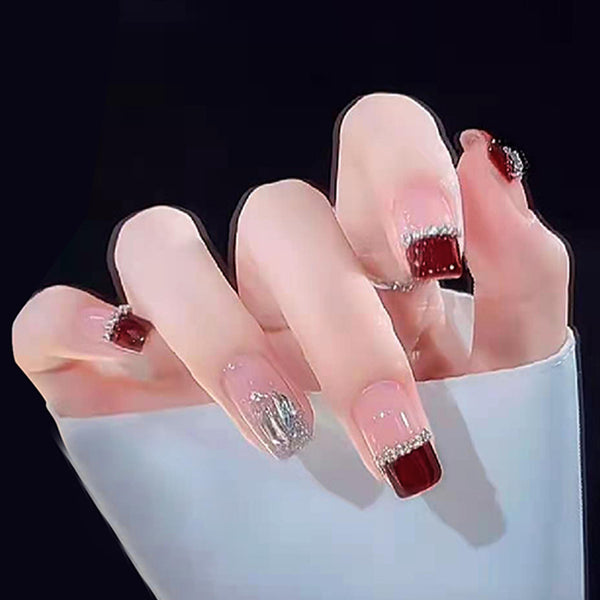 12 Sizes-24 Pcs Press On Nails Z458