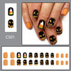 12 Sizes-24 Pcs Press On Nails C501