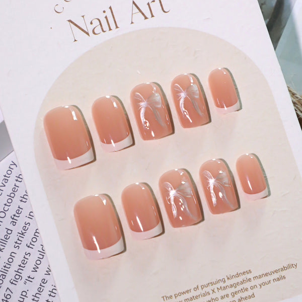 12 Sizes-24 Pcs Press On Nails JL0699