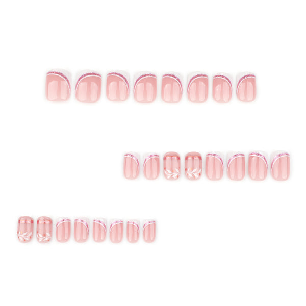 12 Sizes-24 Pcs Press On Nails JP3764