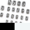 12 Sizes-24 Pcs Press On Nails JP3624