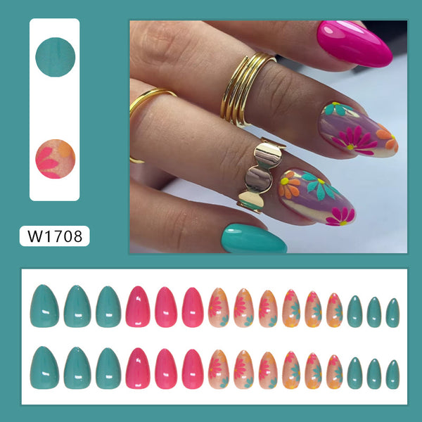30 Pcs Press On Nails W1708