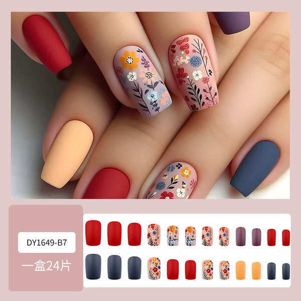 12 Sizes-24 PcsPress On Nails DY1649-B7