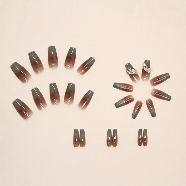 12 Sizes-24 Pcs Press On Nails Z594