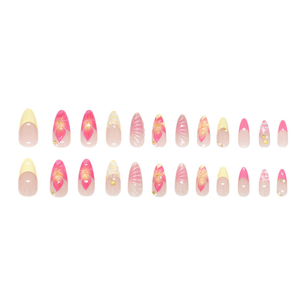 12 Sizes-24 Pcs Press On Nails Z1098
