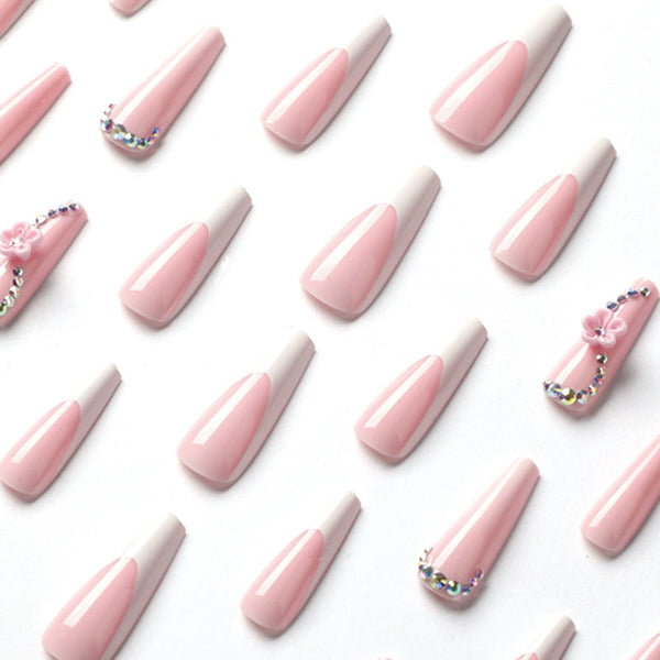 12 Sizes-24 Pcs Press On Nails JP1737