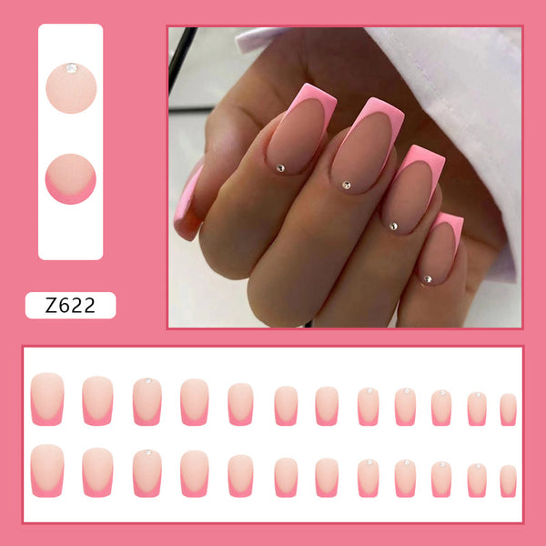 12 Sizes-24 Pcs Press On Nails Z622