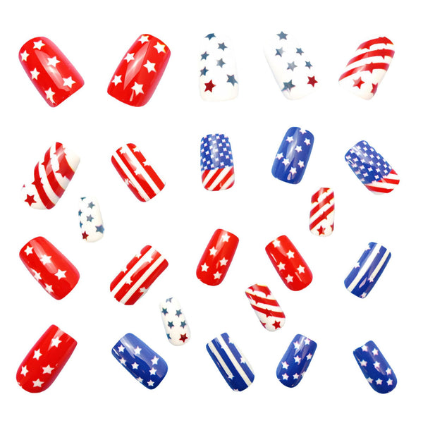 12 Sizes-24 Pcs Press On Nails Y548