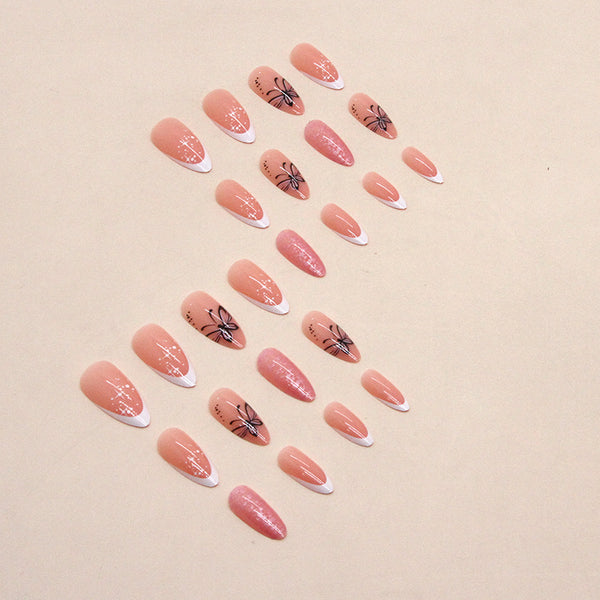 12 Sizes-24 Pcs Press On Nails W674