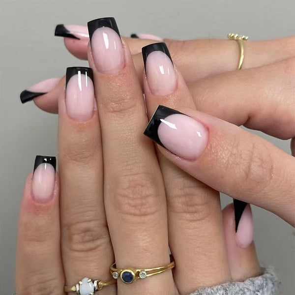12 Sizes-24 Pcs Press On Nails C935