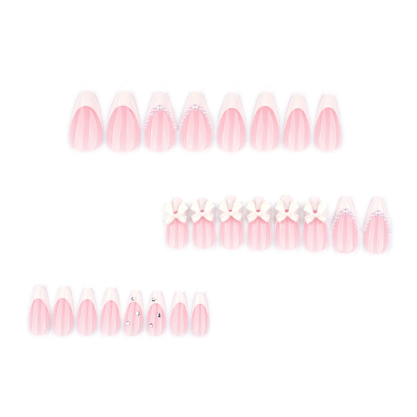 12 Sizes-24 Pcs Press On Nails JP4319