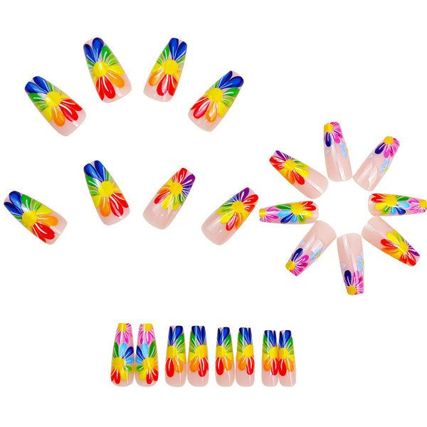 12 Sizes-24 Pcs Press On Nails Y1894