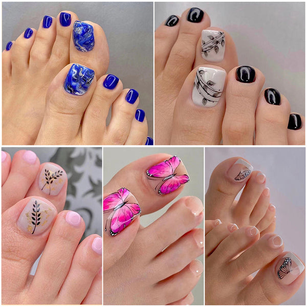 12 Sizes-24 Pcs Press On Nails 1642