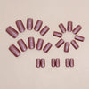 12 Sizes-24 Pcs Press On Nails W1463