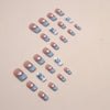 12 Sizes-24 Pcs Press On Nails W1307
