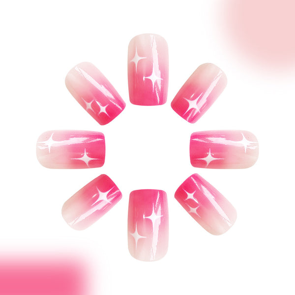 12 Sizes-24 Pcs Press On Nails C384