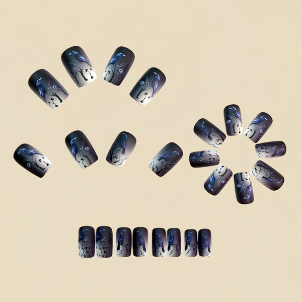 12 Sizes-24 Pcs Press On Nails Y1769