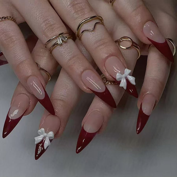 12 Sizes-24 Pcs Press On Nails C776
