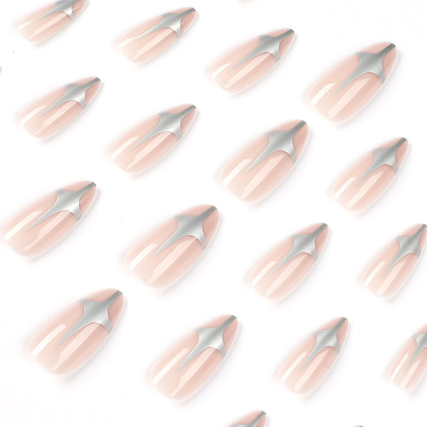 12 Sizes-24 Pcs Press On Nails JP2057