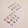 12 Sizes-24 Pcs Press On Nails W1247