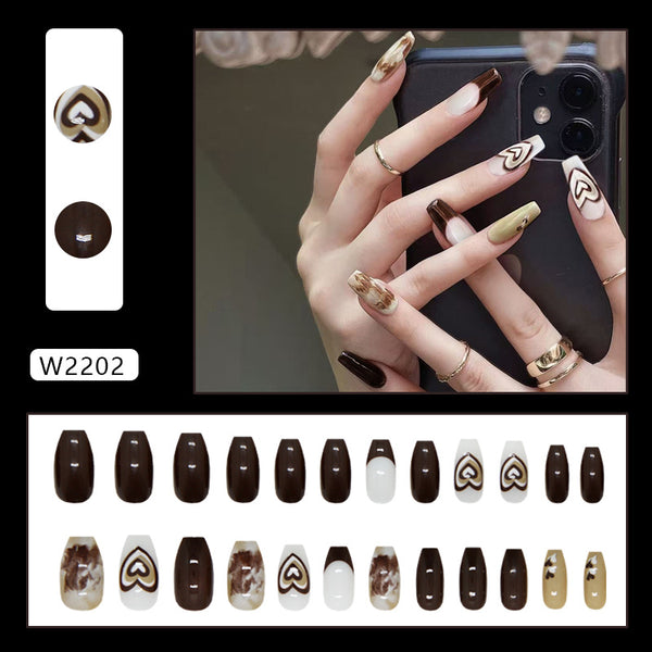 12 Sizes-24 Pcs Press On Nails W2202