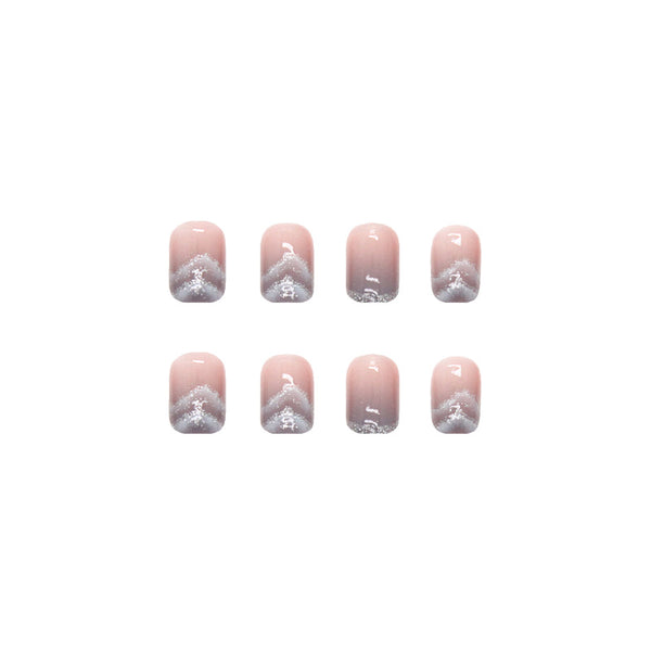 12 Sizes-24 Pcs Press On Nails R534