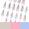 12 Sizes-24 Pcs Press On Nails JP4124