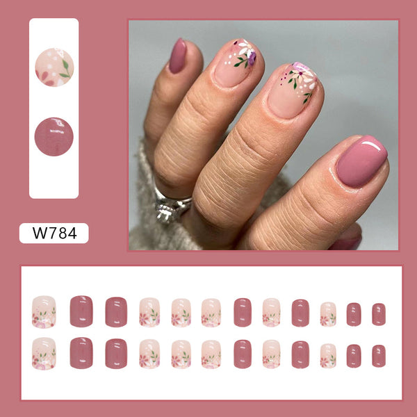 12 Sizes-24 Pcs Press On Nails W784